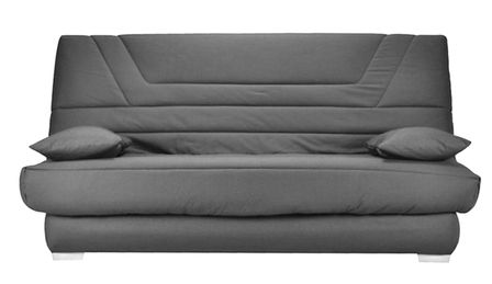 Banquette Clic Clac tissu matelas Bultex 14 cm avec rangement Bary