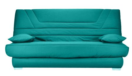 Banquette Clic Clac tissu matelas Bultex 14 cm avec rangement Bary