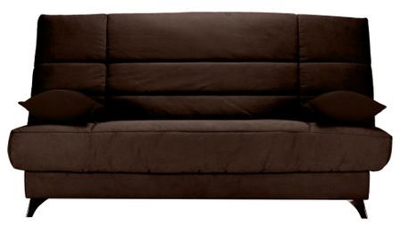 Banquette Clic-clac tissu 130x190 cm matelas Bultex 14 cm avec rangement Belax