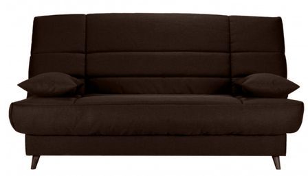 Banquette Clic-clac tissu 130x190 cm matelas Bultex 14 cm avec rangement Boky