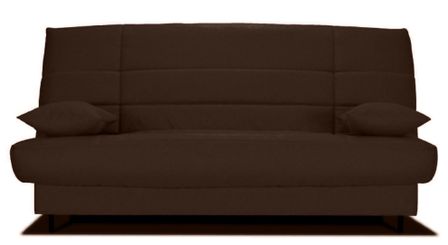 Banquette Clic-clac tissu 130x190 cm matelas Bultex 14 cm avec rangement Zéa