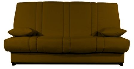 Banquette Clic-clac tissu 130x190 cm matelas Sofaconfort 14 cm avec rangement Sofia