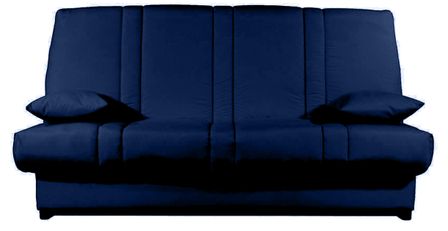 Banquette Clic-clac tissu 130x190 cm matelas Sofaconfort 14 cm avec rangement Sofia