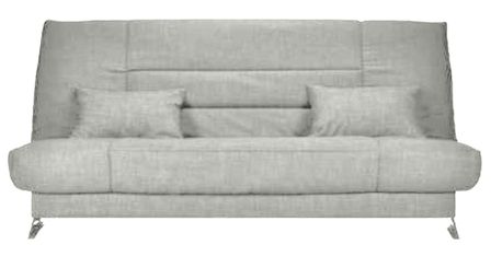 Banquette Clic-clac tissu 130x190 cm matelas Starflex 13 cm avec rangement Malax