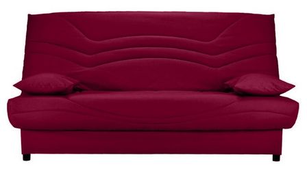 Banquette Clic Clac tissu matelas Starbed 13 cm avec coffre de rangement Kistar 130x190 cm