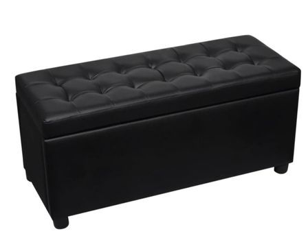 Banquette coffre de rangement faux cuir Mouby - Élégance et polyvalence