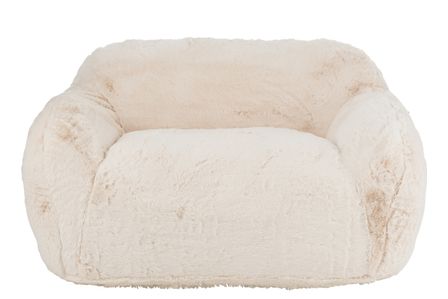 Banquette design KUTY 152 cm - Luxe et douceur avec effet peluche