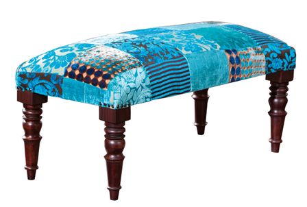 Banquette patchwork Turquoise Patty