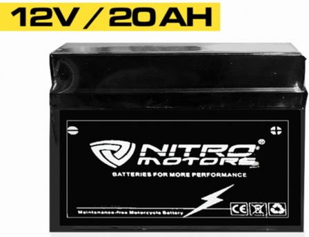 Batterie électrique plomb acide 12V/20AH Nitro