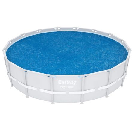 Bestway Couverture solaire de piscine ronde 462 cm Bleu