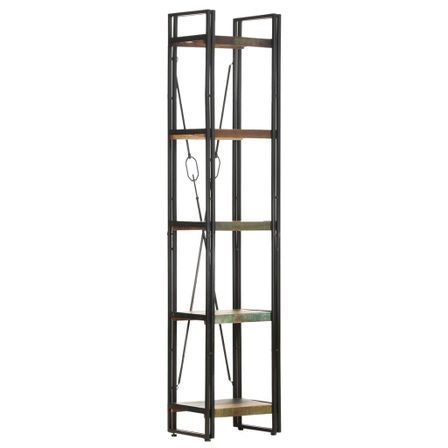 Bibliothèque 5 niveaux 40x30x180 cm Bois de récupération massif