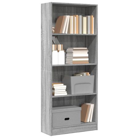 Bibliothèque en bois 4 niveaux L 60 x H 143 x P 24 cm - Collection Klazik