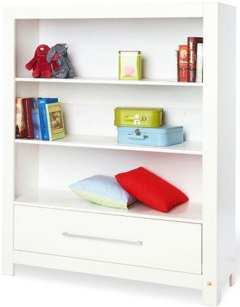Bibliothèque bébé pin massif blanc Puro