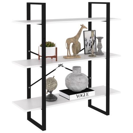 Bibliothèque Blanc 100x30x105 cm