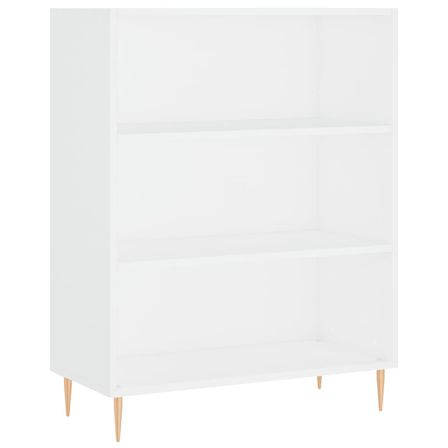 Bibliothèque blanc 69,5x32,5x90 cm bois d'ingénierie