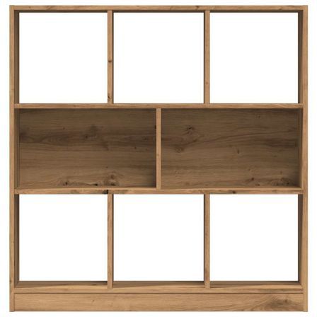 Bibliothèque chêne artisanal 97,5x29,5x100 cm bois d'ingénierie