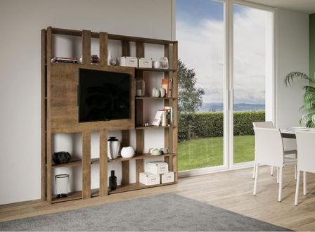 Bibliothèque et meuble TV Bamka 178 cm