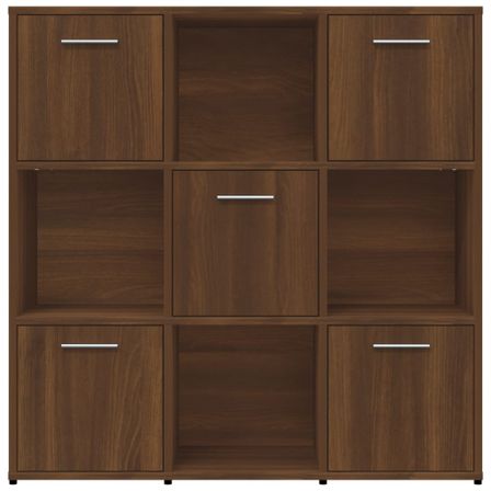 Bibliothèque étagère en bois Lozka 98 cm - 4 niches 5 portes