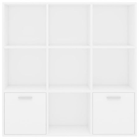 Bibliothèque étagère en bois Valika 98 cm - 7 niches 2 portes