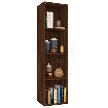 Bibliothèque/Meuble TV Chêne marron 36x30x143 cm