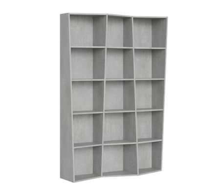 Bibliothèque moderne déstructurée en bois Brika