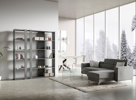 Bibliothèque moderne en bois Bamka 178 cm