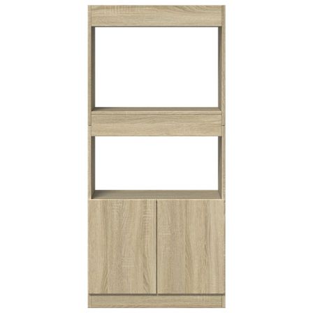 Bibliothèque multifonctionnelle en bois L 63 x H 140 x P 33 cm – Collection Bibla