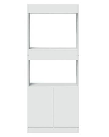 Bibliothèque multifonctionnelle en bois L 63 x H 140 x P 33 cm – Collection Bibla