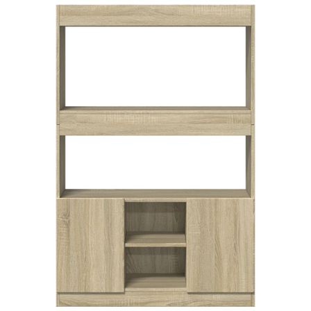 Bibliothèque multifonctionnelle en bois L 92 x H 140 x P 33 cm – Collection Bibla