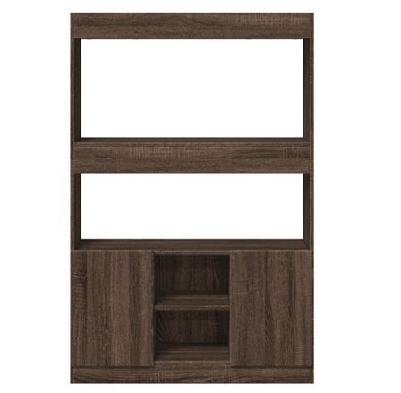 Bibliothèque multifonctionnelle en bois L 92 x H 140 x P 33 cm – Collection Bibla