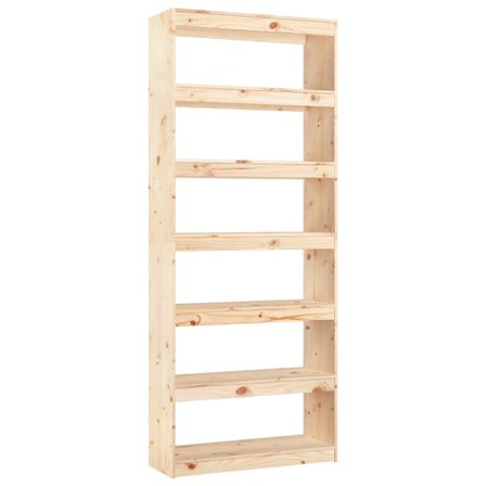 Bibliothèque/Séparateur de pièce 80x30x199,5 cm Pin massif
