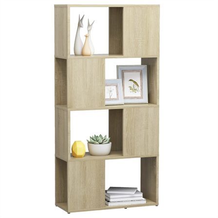 Bibliothèque/Séparateur de pièce Chêne Sonoma 60x24x124,5 cm