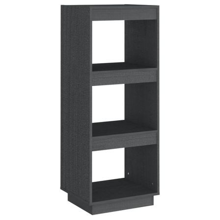 Bibliothèque/Séparateur de pièce Gris 40x35x103 cm Pin massif