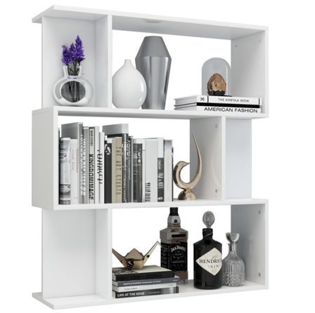 Bibliothèque séparateur en bois Mikola 80 cm - Simple et moderne