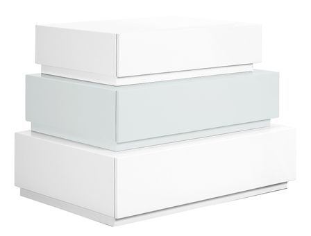 Boîte de rangement laqué bicolore Pyramid Combi 1 - Lot de 3