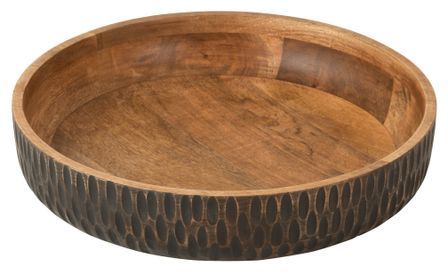 Bol bas manguier marron et noir Anya D 42 cm