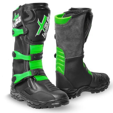 Bottes cross enfant vert Xtrm