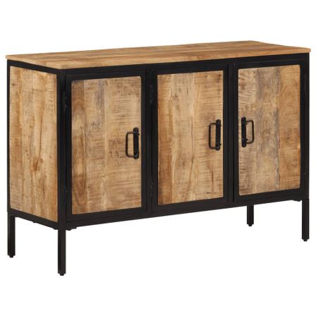 Buffet 105x35x70 cm bois de manguier brut massif
