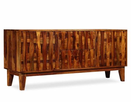 Buffet 2 portes 2 tiroirs bois massif Sesham finitione Balima