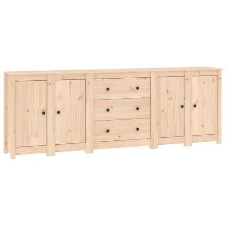 Buffet 230x35x80 cm Bois massif de pin
