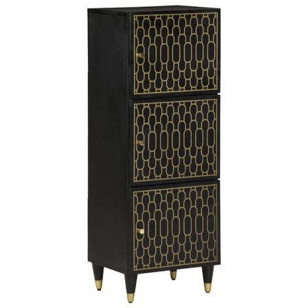 Buffet 40x33x110 cm bois de manguier massif