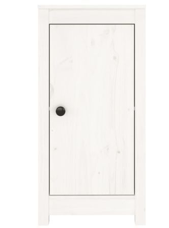 Petit meuble de rangement 1 porte en bois massif de pin – Collection Aloska