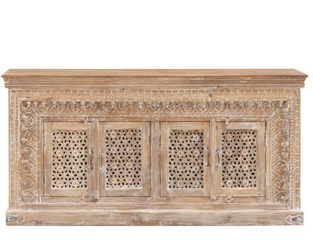 Buffet ALAMBIA – Bois massif de manguier blanchi – 4 portes – 180 cm