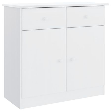Buffet ALTA blanc 77x35x73 cm bois massif de pin