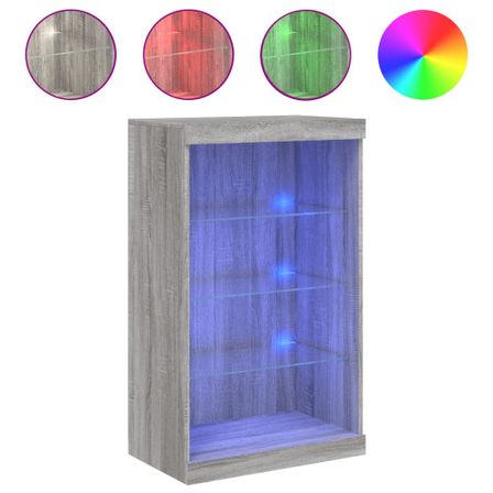 Petit meuble à niches avec éclairage LED - Collection Arizona