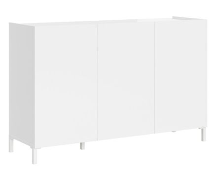 Buffet bas italien 3 portes Lumina 130 cm - Compact et polyvalent