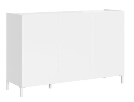 Buffet bas italien 3 portes Lumina 130 cm - Compact et polyvalent