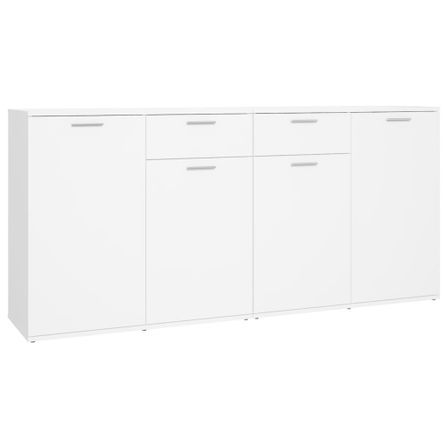 Buffet Blanc 160x36x75 cm 2