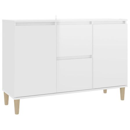 Buffet Blanc brillant 103,5x35x70 cm