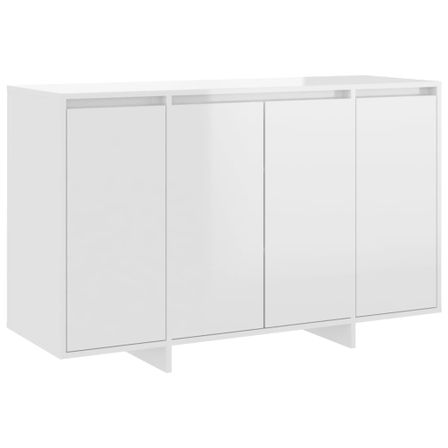 Buffet Blanc brillant 120x41x75 cm